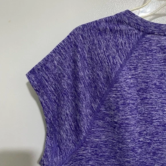 Women Sport Tee Extra Large XL Rapidry Tee Yoga Top Marled Purple T-Shirt - Picture 6 of 14